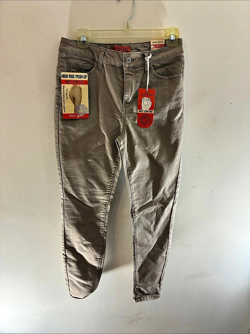 Wax Jean Basic Denim Skinny Jeans in Brown Waist 7/28 NWT